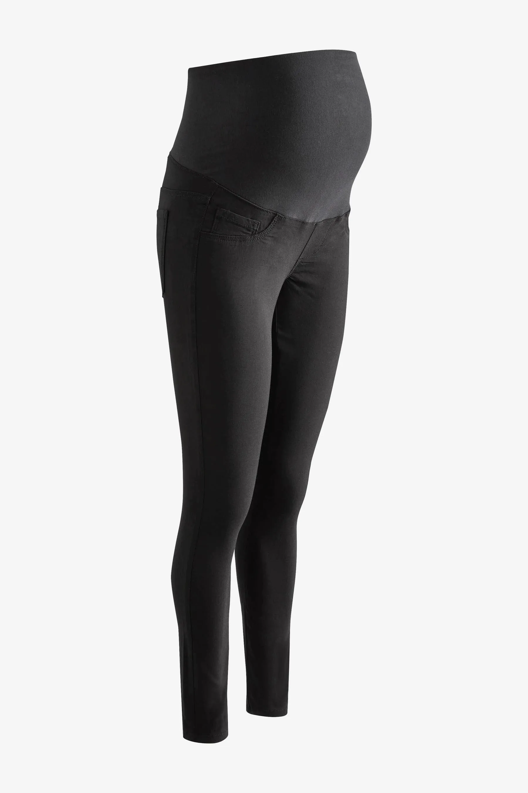 Mamalicious Black Slim Fit High Waist Over the Bump Maternity Jeans