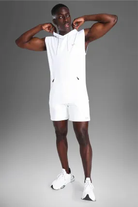 Man Active Gym Sleeveless Hoodie & Short Set