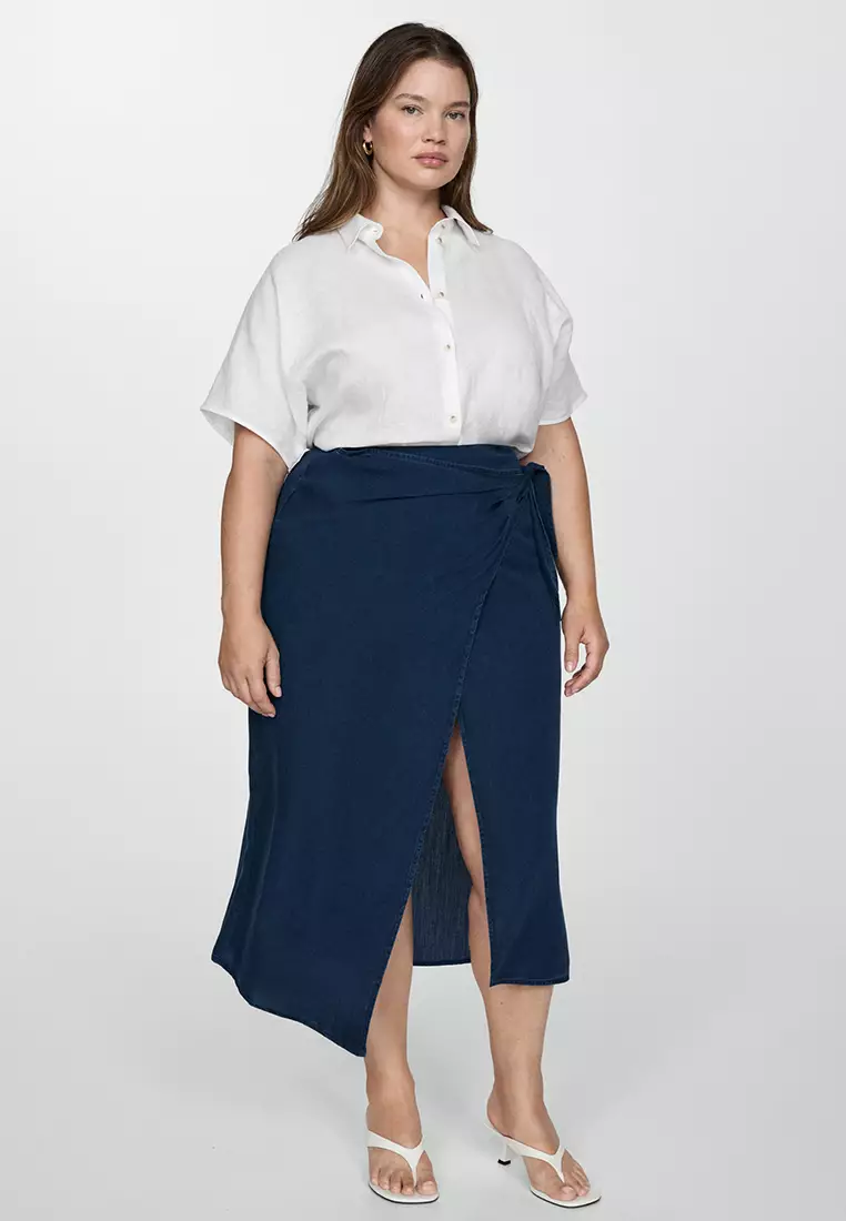 Mango Lyocell Sarong Skirt