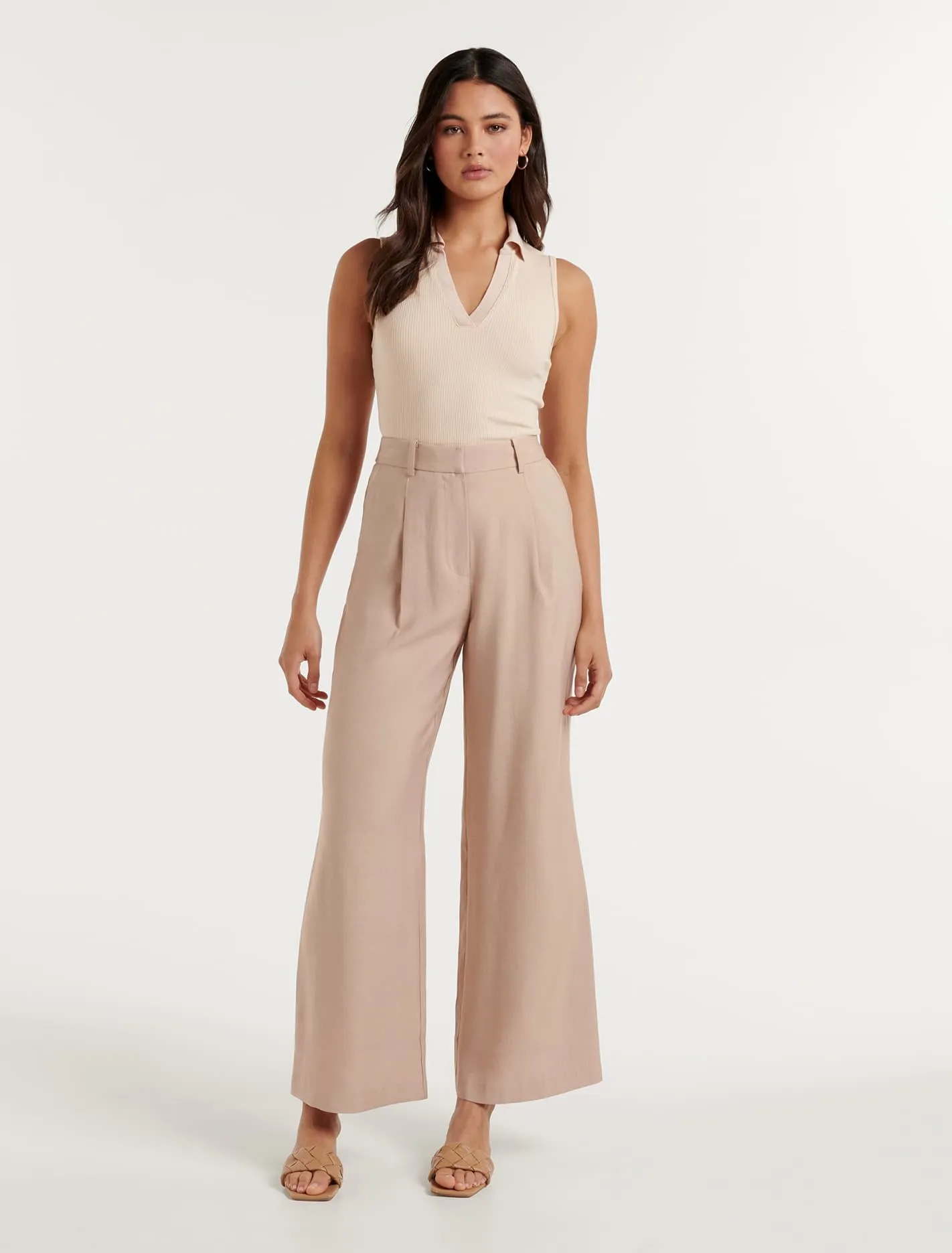 Marabella Bamboo Wide-Leg Pants