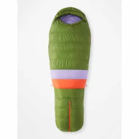 Marmot Women's Angel Fire 25° Sleeping Bag - Long/Foliage/Paisley Purple