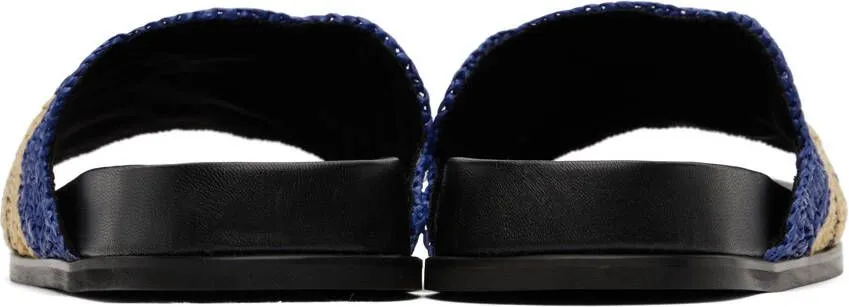 Marni Blue & Beige No Vacancy Inn Edition Fussbett Sandals