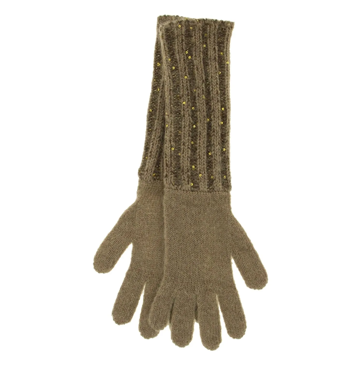 Max Mara Sequin Embellished Gloves