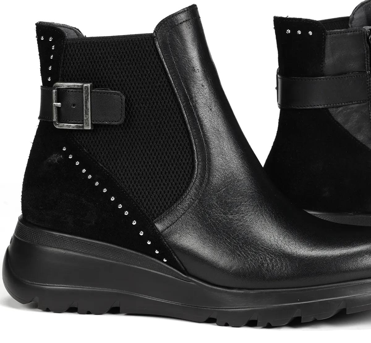 MELLEA F1529 Black Ankle Boot
