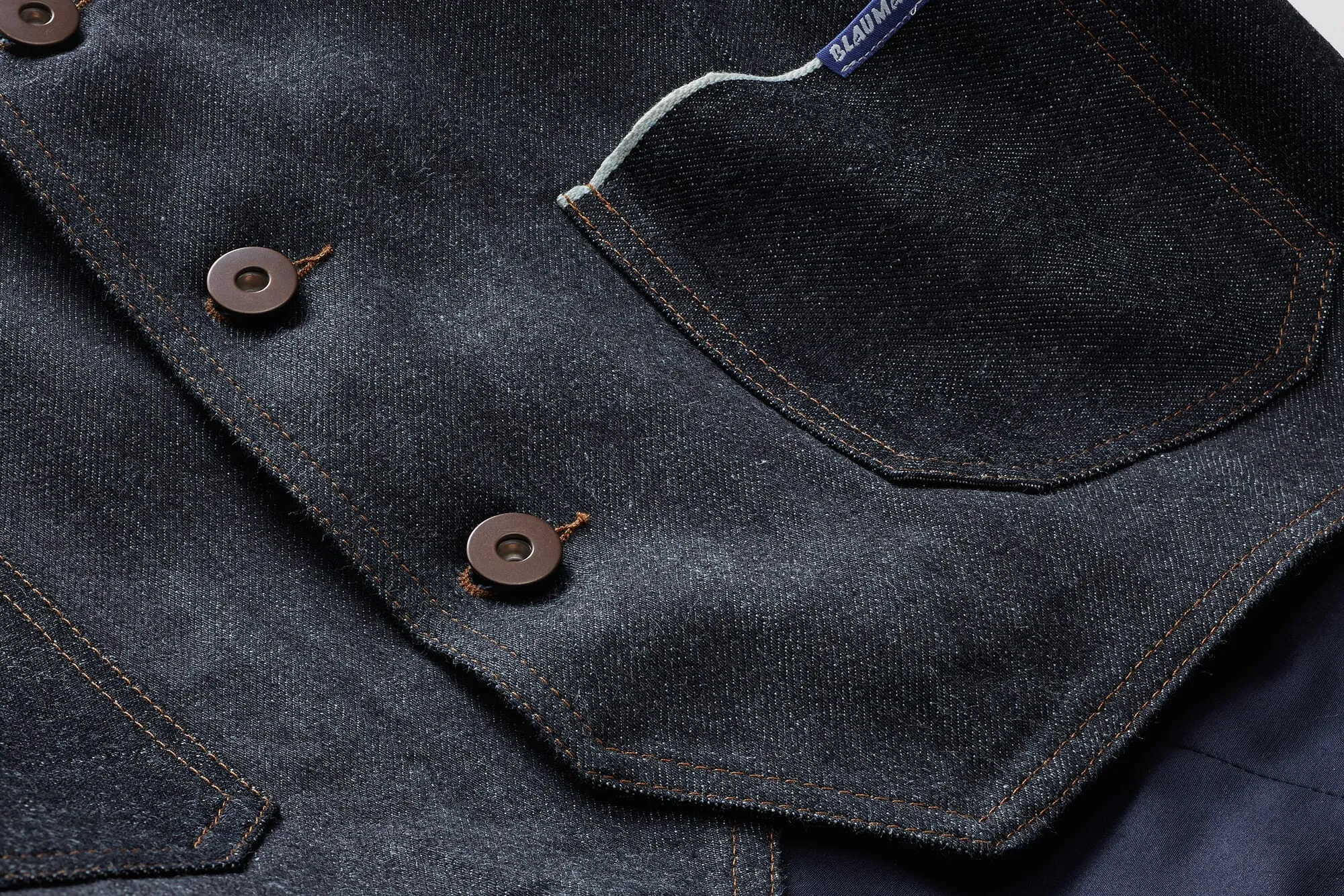 Men denim vest, Blue | Manufactum