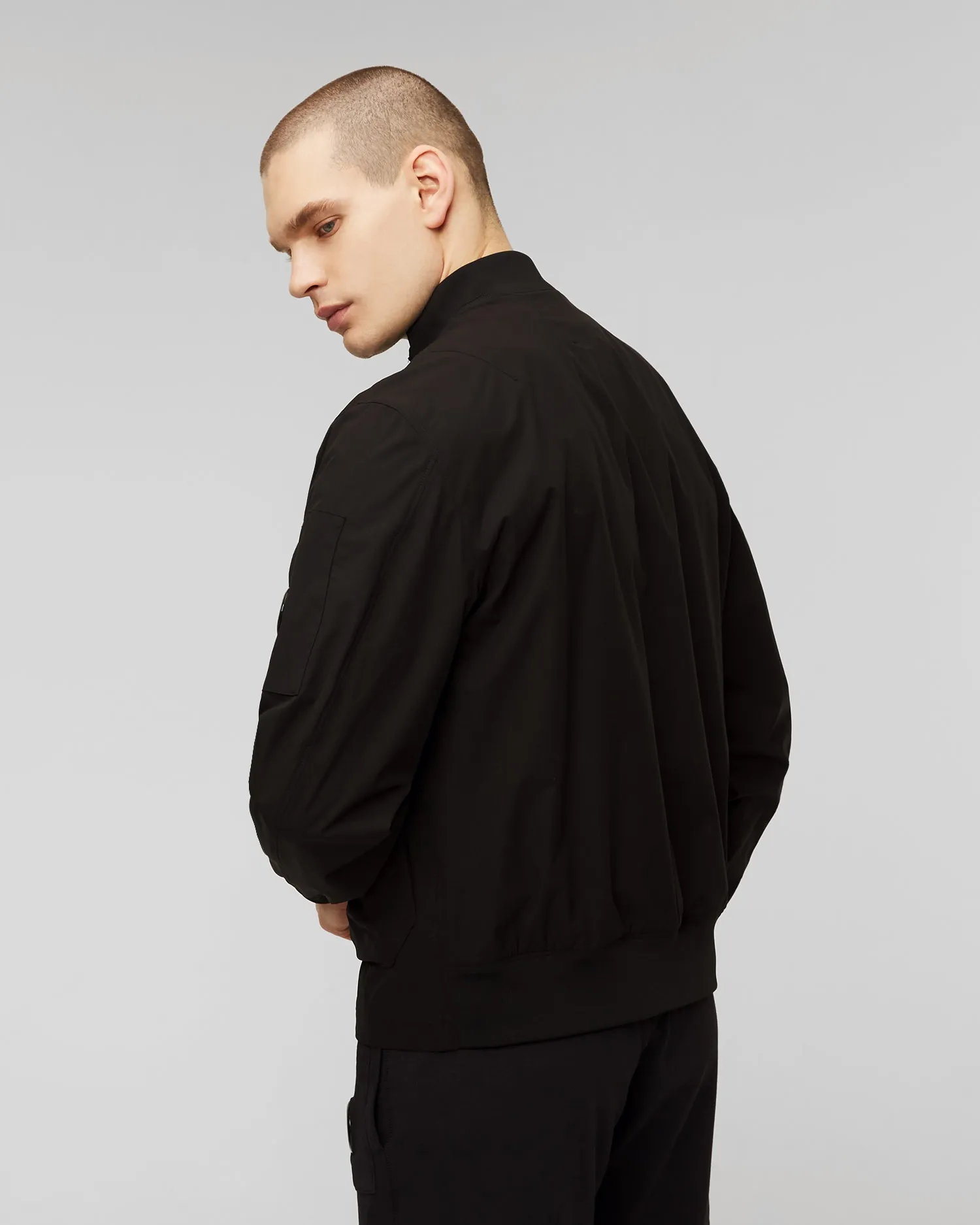 Men's black bomber jacket C.P. Company Pro-Tek 16cmow010a004117a-999