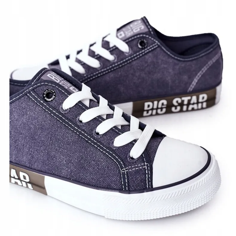 Men's Big Star HH174047 Navy blue sneakers