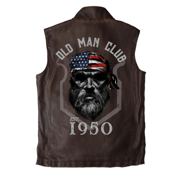 Men's 1950 Old Man Club Vintage Double Collar Vest