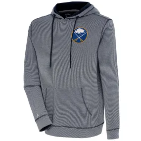 Men's Buffalo Sabres  Antigua Navy Axe Bunker Tri-Blend Pullover Hoodie