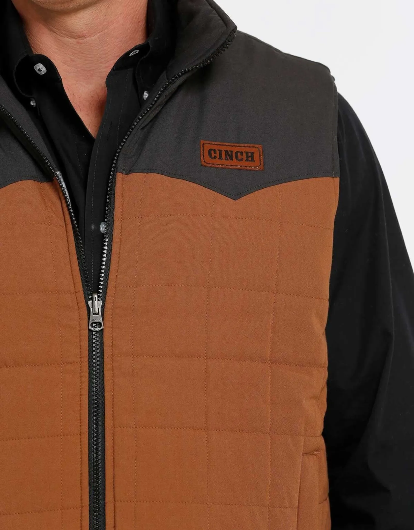 Mens Cinch Reversible Wooly Canvas Western Vest