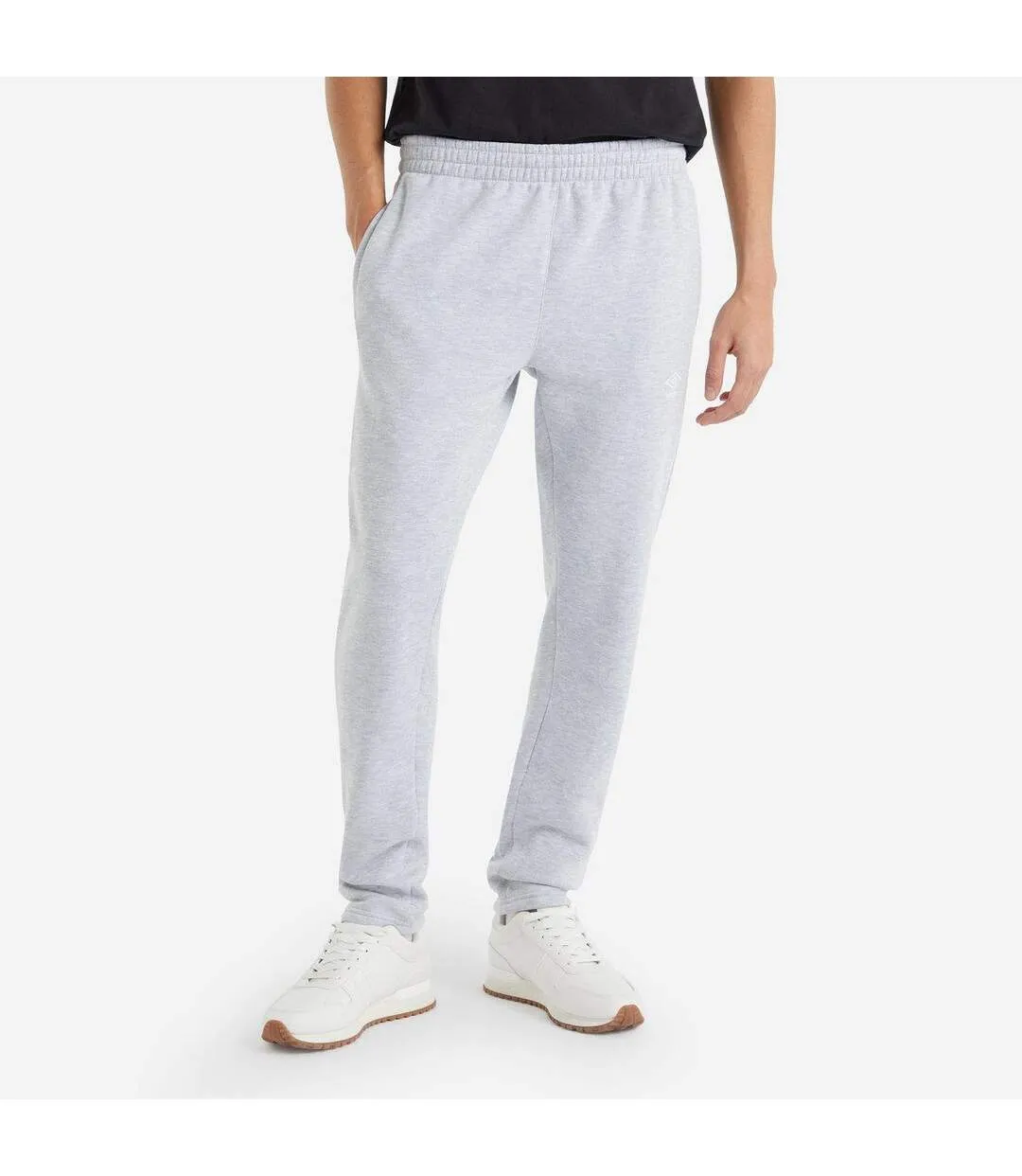 Mens fleece jogging bottoms grey marl Umbro