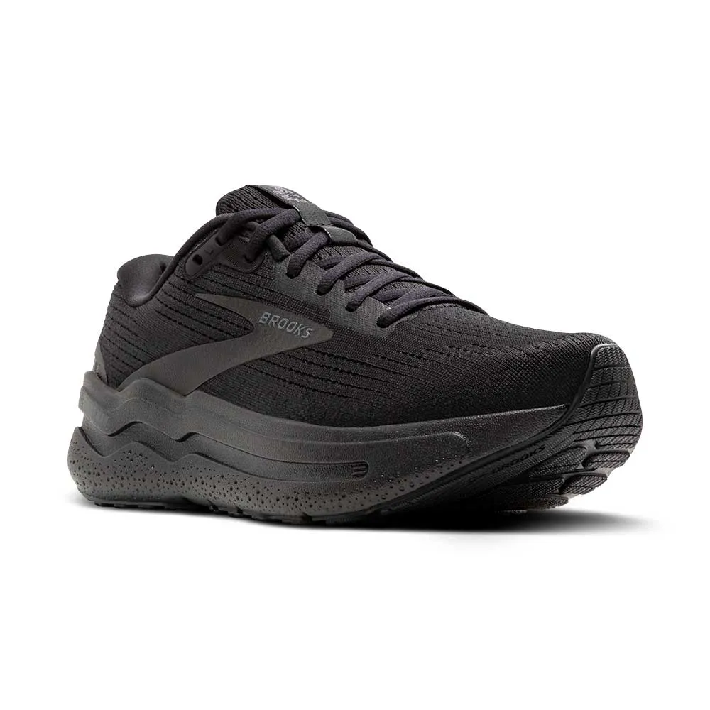 Men's Ghost Max 2 Running Shoe - Black/Black/Ebony - Wide (2E)