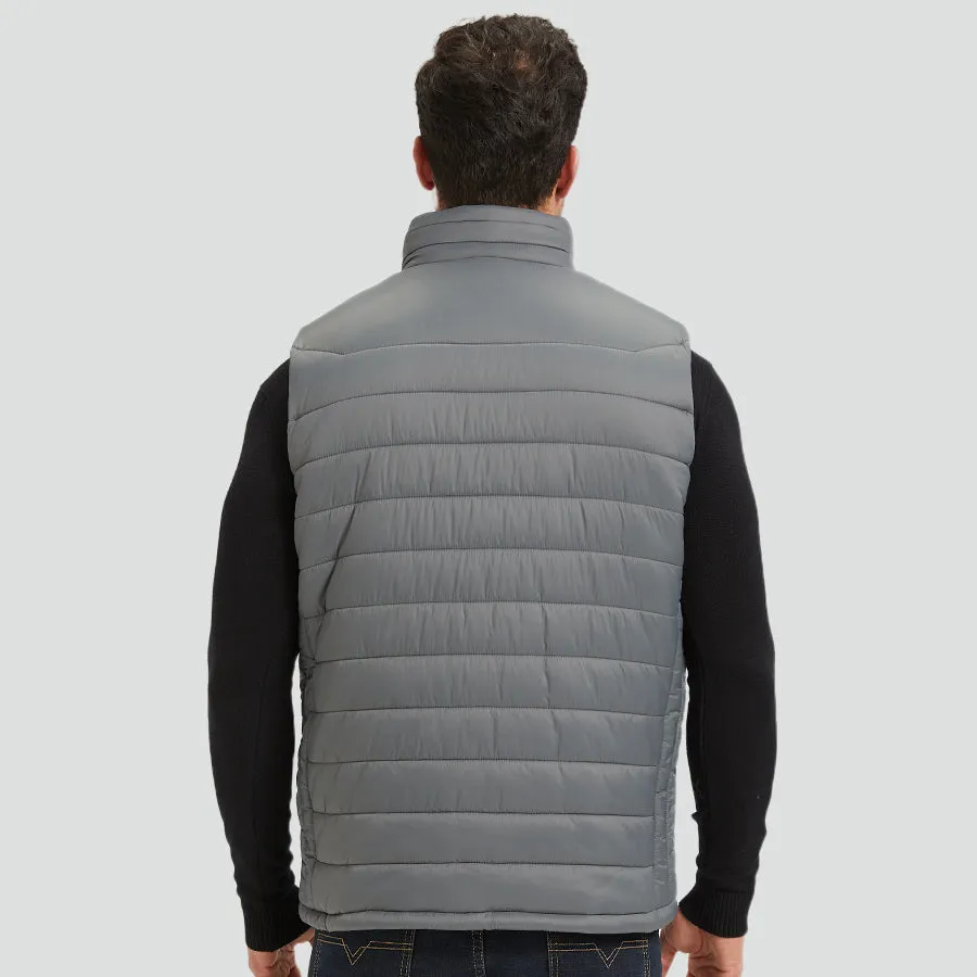 Men's Heated Vest with Battery Pack-Gray