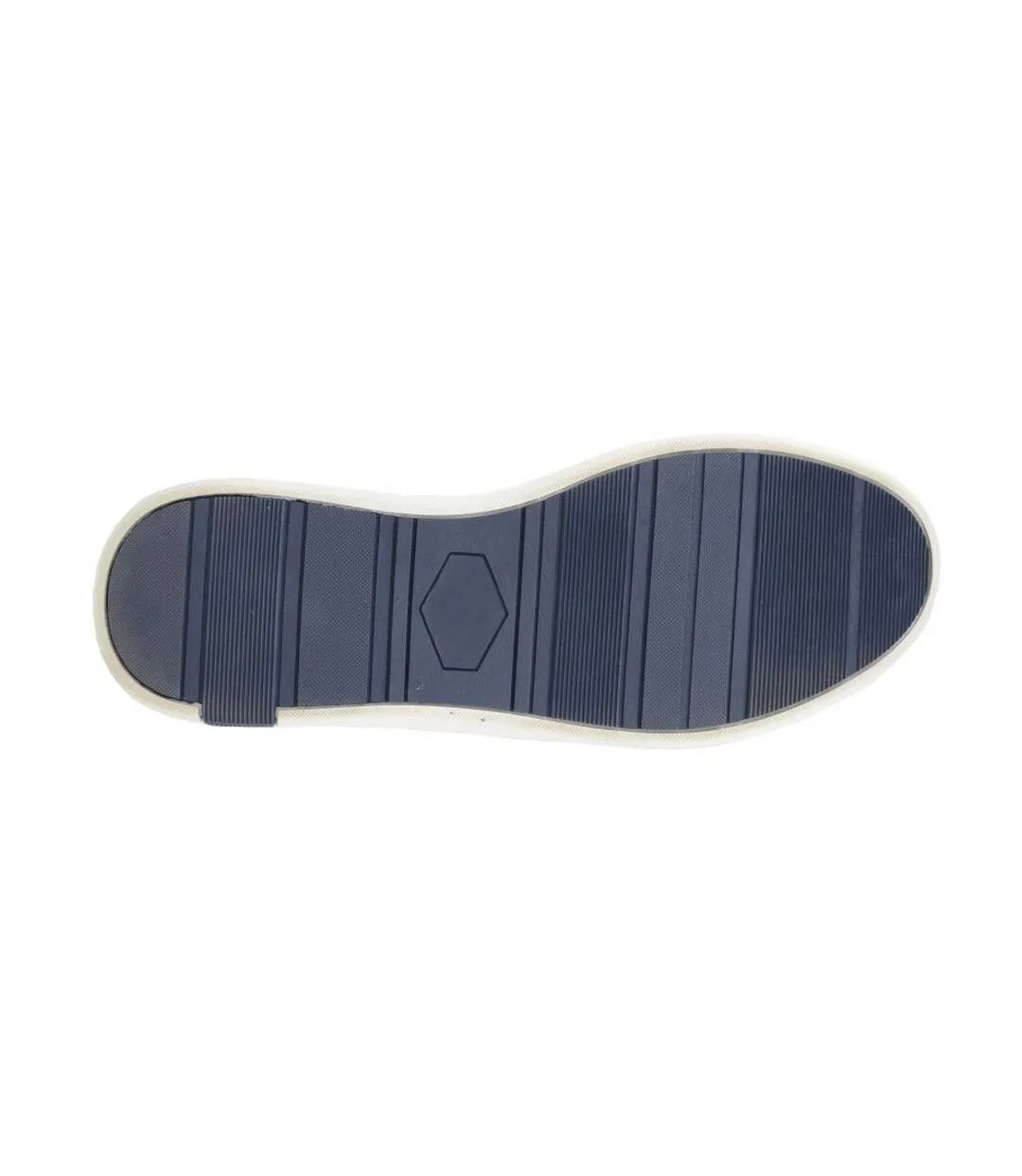 Mens leisure striped trainers navy R21