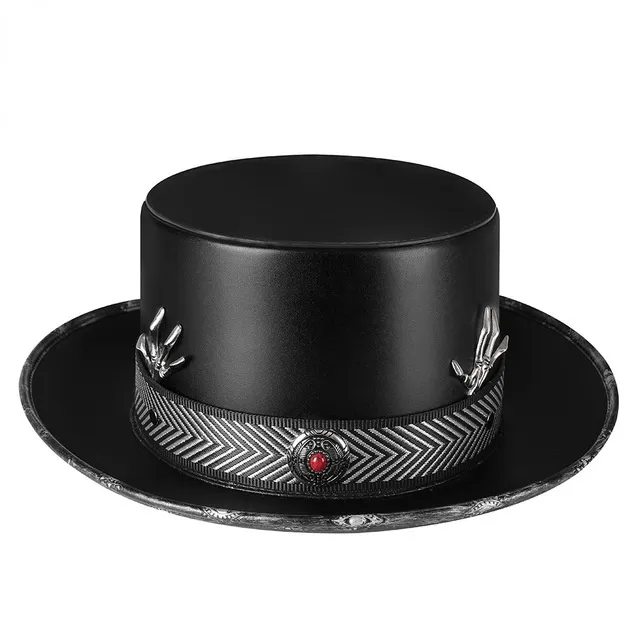Men's Steampunk Skeleton Splice Hat