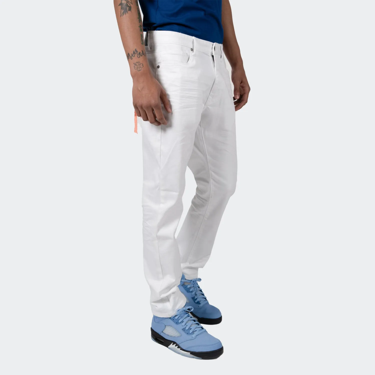 Men's TWO MILL TWENTY Howard Essential Clean Jeans White