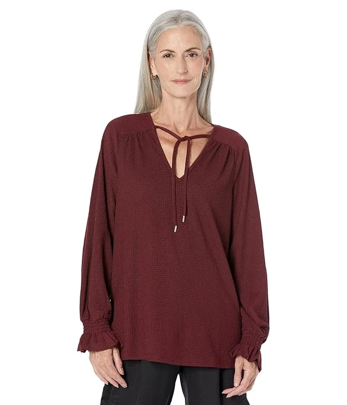 MICHAEL Michael Kors Solid Raglan Peasant Tunic Women's