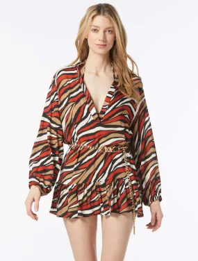  MICHAEL Michael Kors Tunic Cover Up - Tiger     