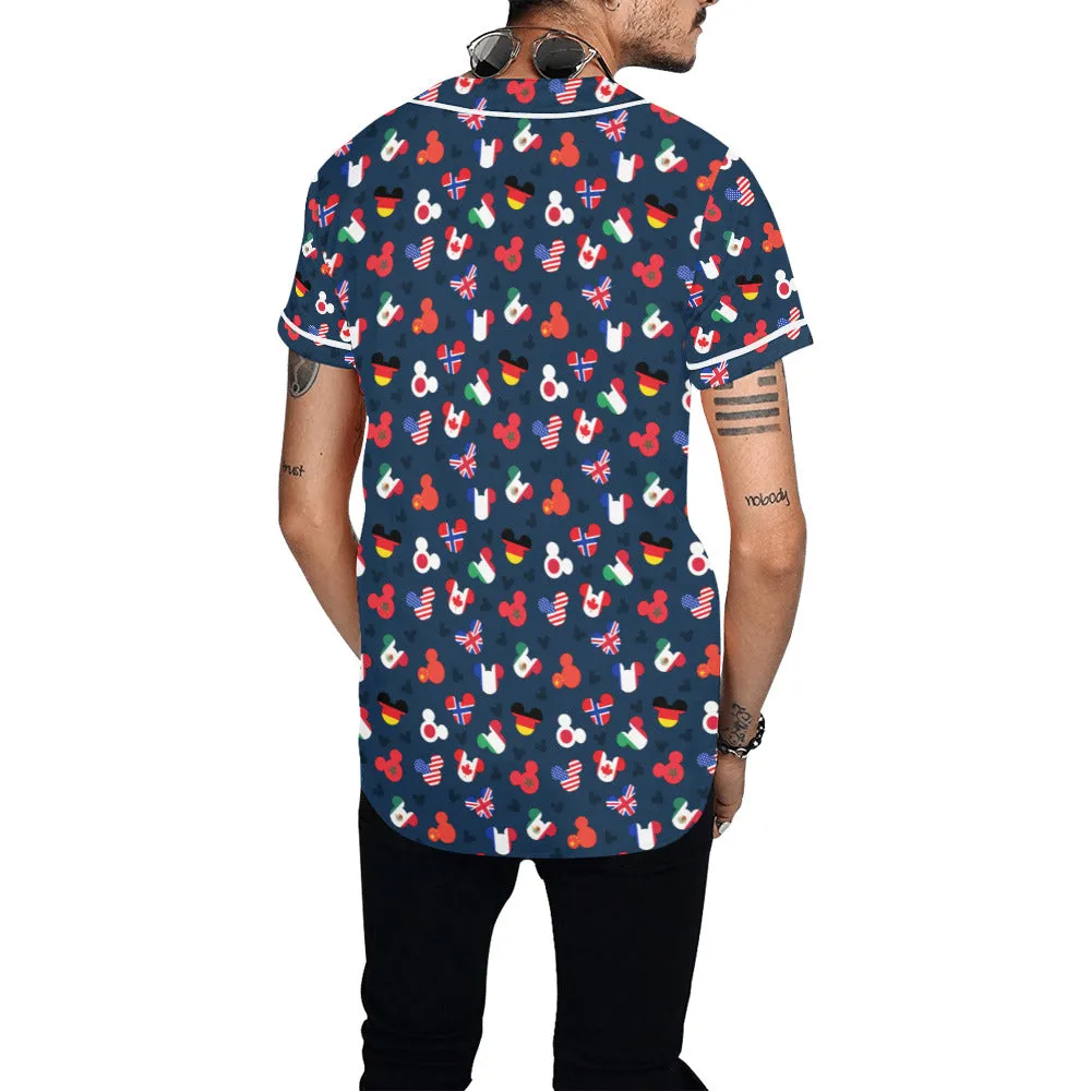 Mickey Flags Baseball Jersey