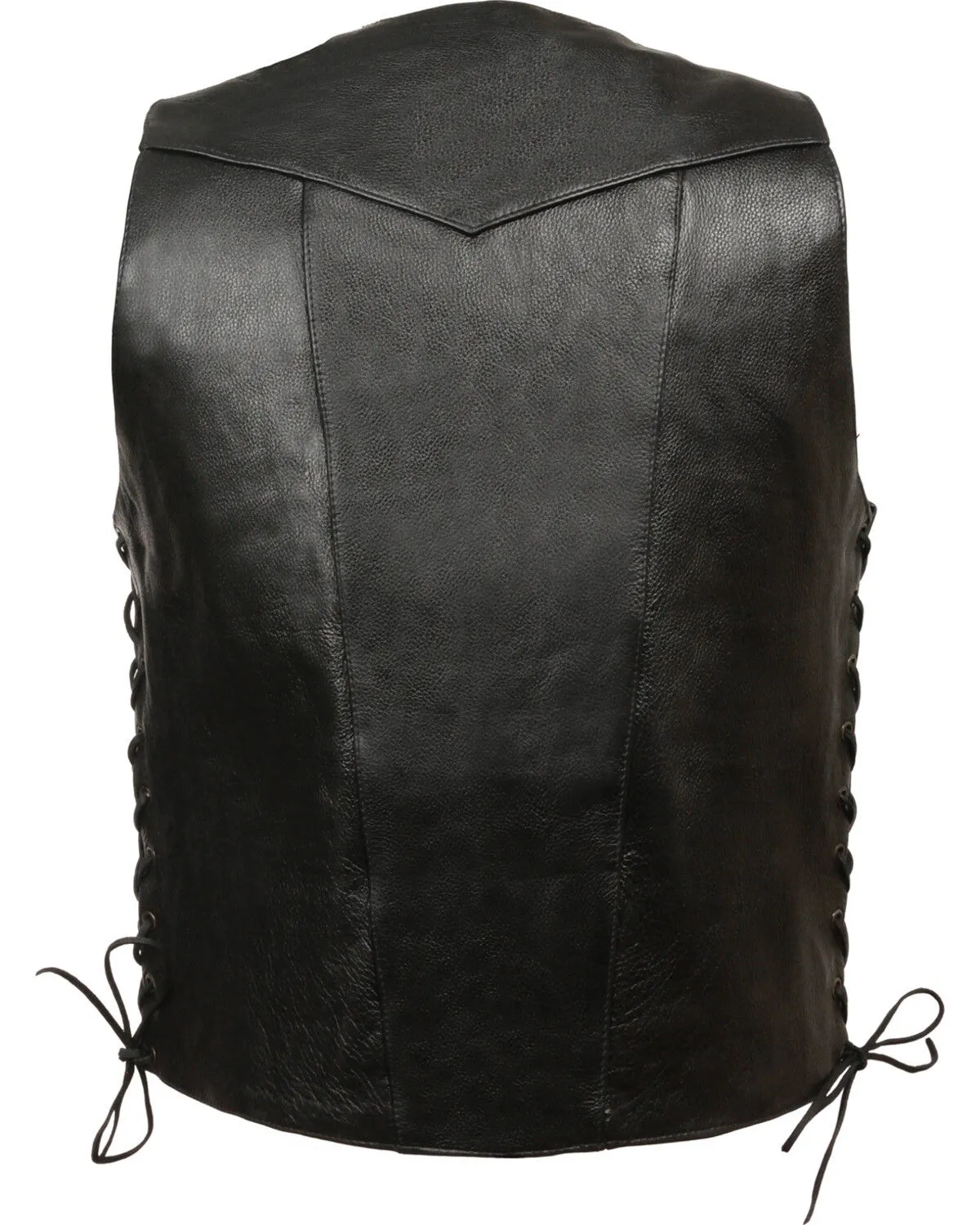 Milwaukee Leather Men's 10 Pocket Side Lace Vest