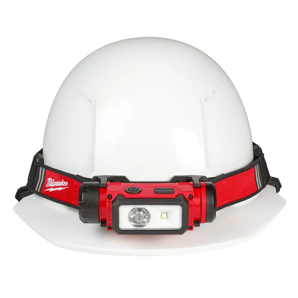 Milwaukee REDLITHIUM USB Hardhat Headlamp 600 Lumens 2163-21