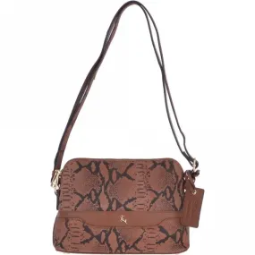 Mini Leather Shoulder Bag Tan – 17028