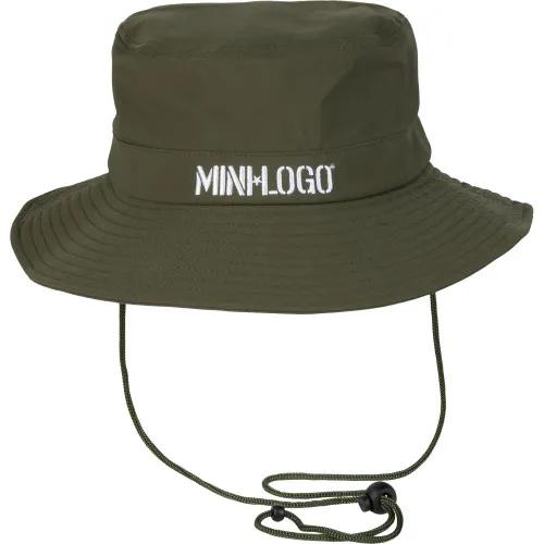 Mini Logo Skateboard Hat Stencil Logo Boonie Army Green (Small)