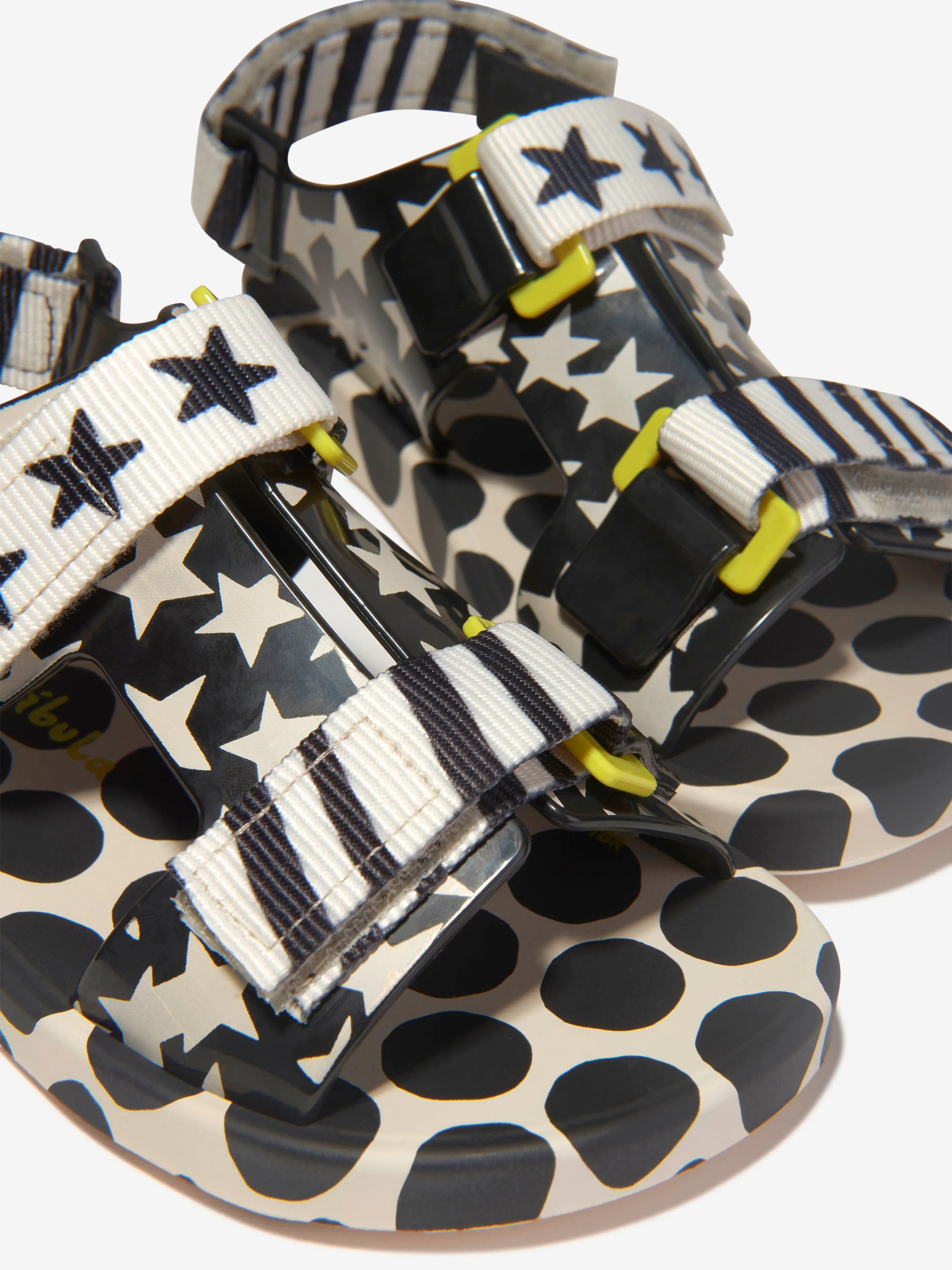 Mini Melissa Girls Ping Pong Mono Stars Fabula Jelly Sandals