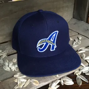 Minor League Signature A Feather Hat - Navy