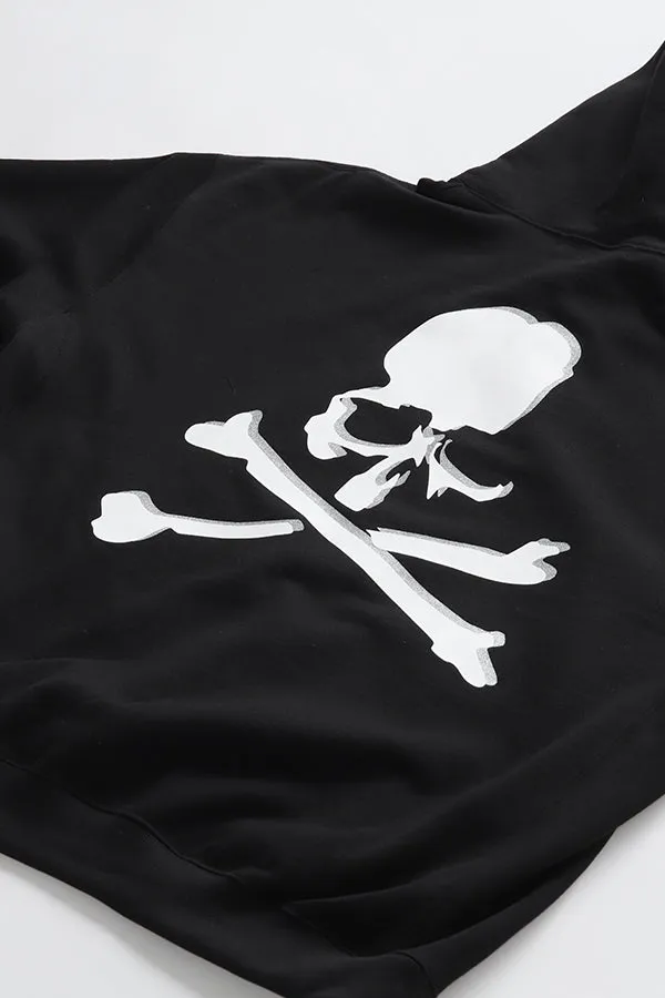 MJ BOXY LOGO AND SKULL HOODIE