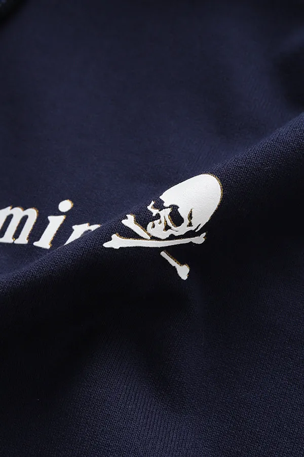 MJ BOXY LOGO AND SKULL HOODIE