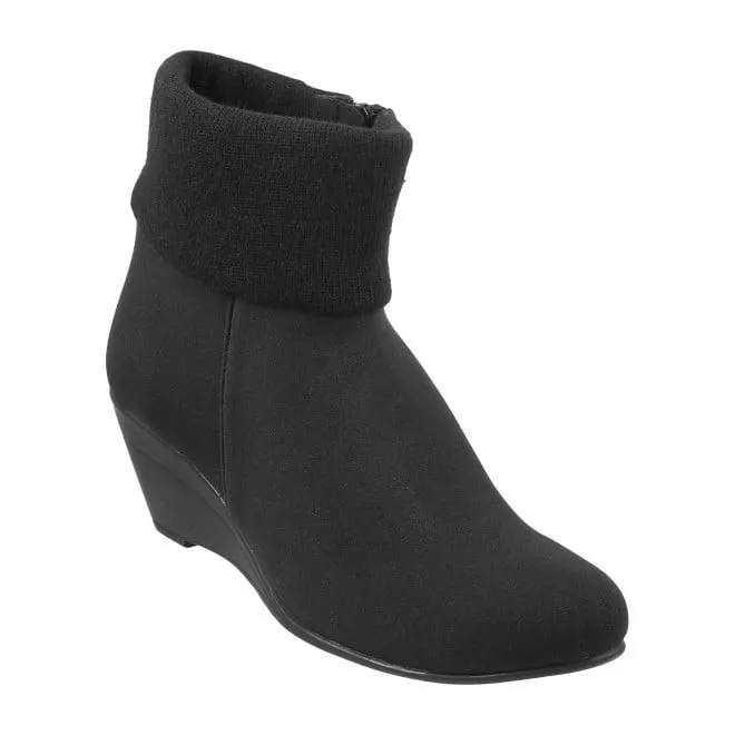Mochi Women Black Casual Boots