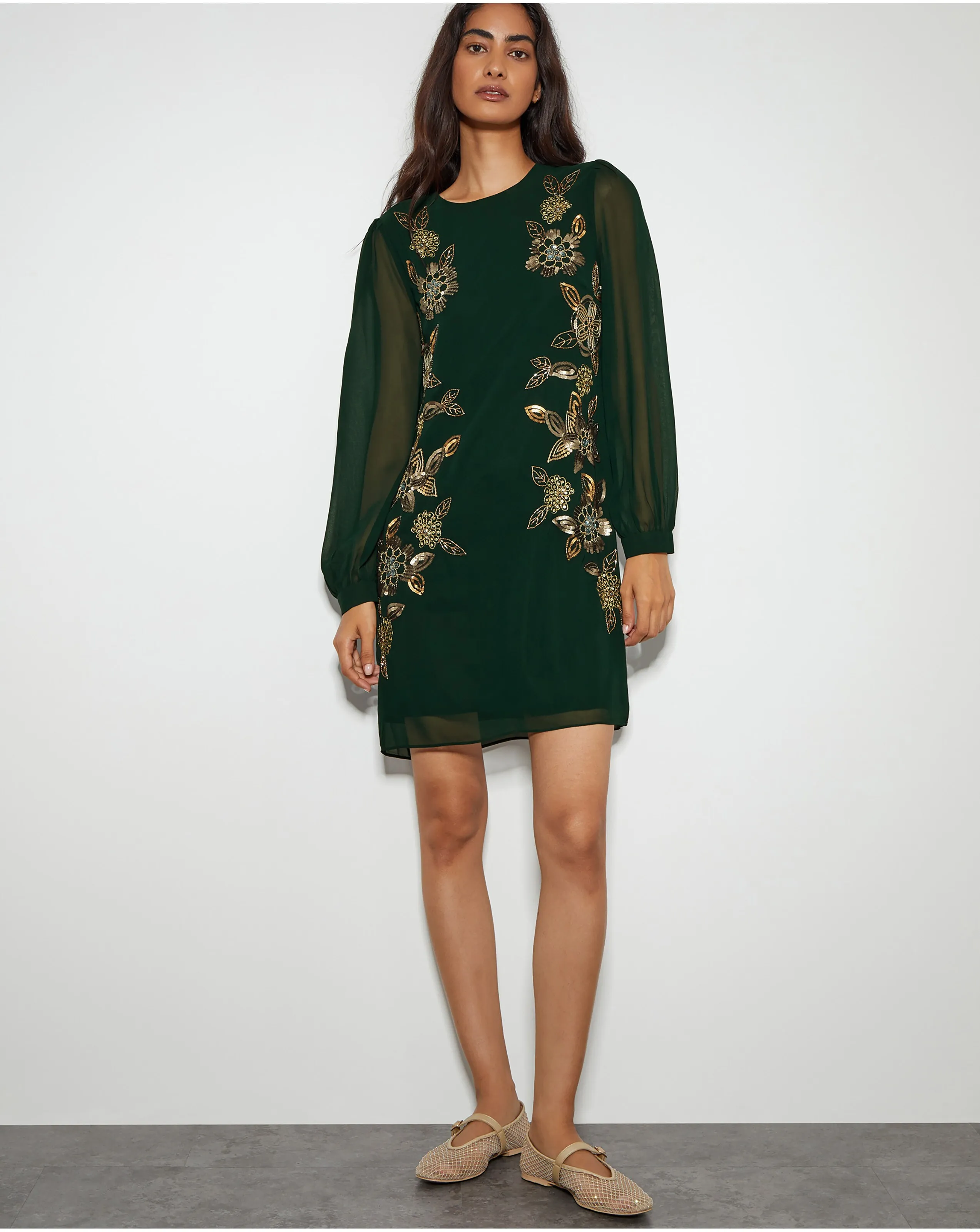 Monsoon Emma Embellished Tunic Dress | Simply Be