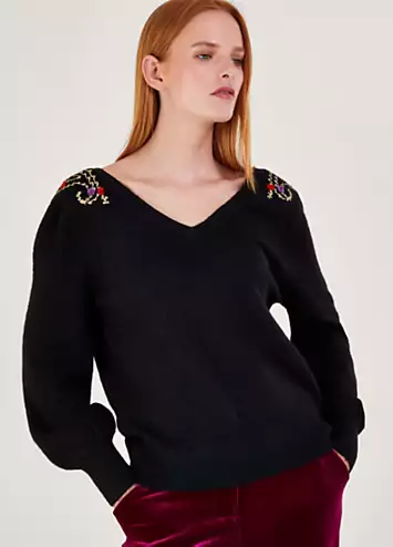 Monsoon Pat Paisley Jumper | Kaleidoscope