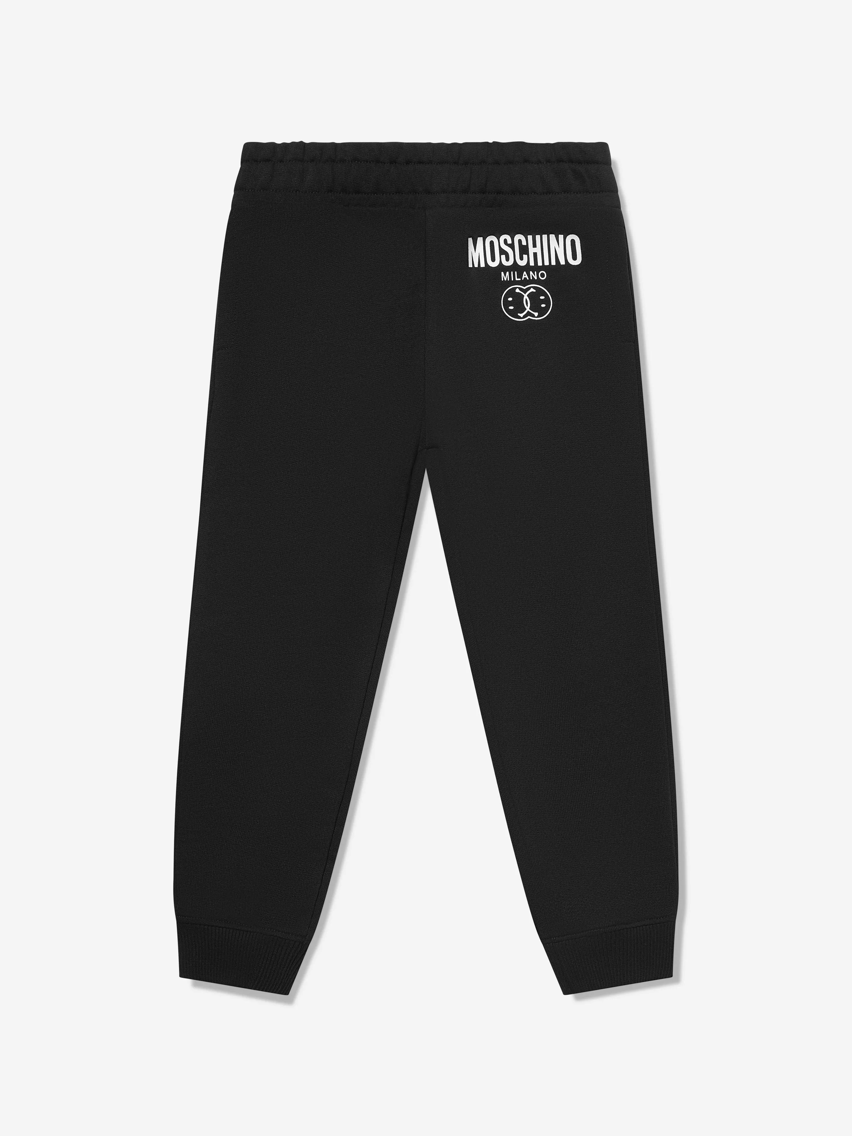 Moschino Boys Milano Logo Tracksuit in Black