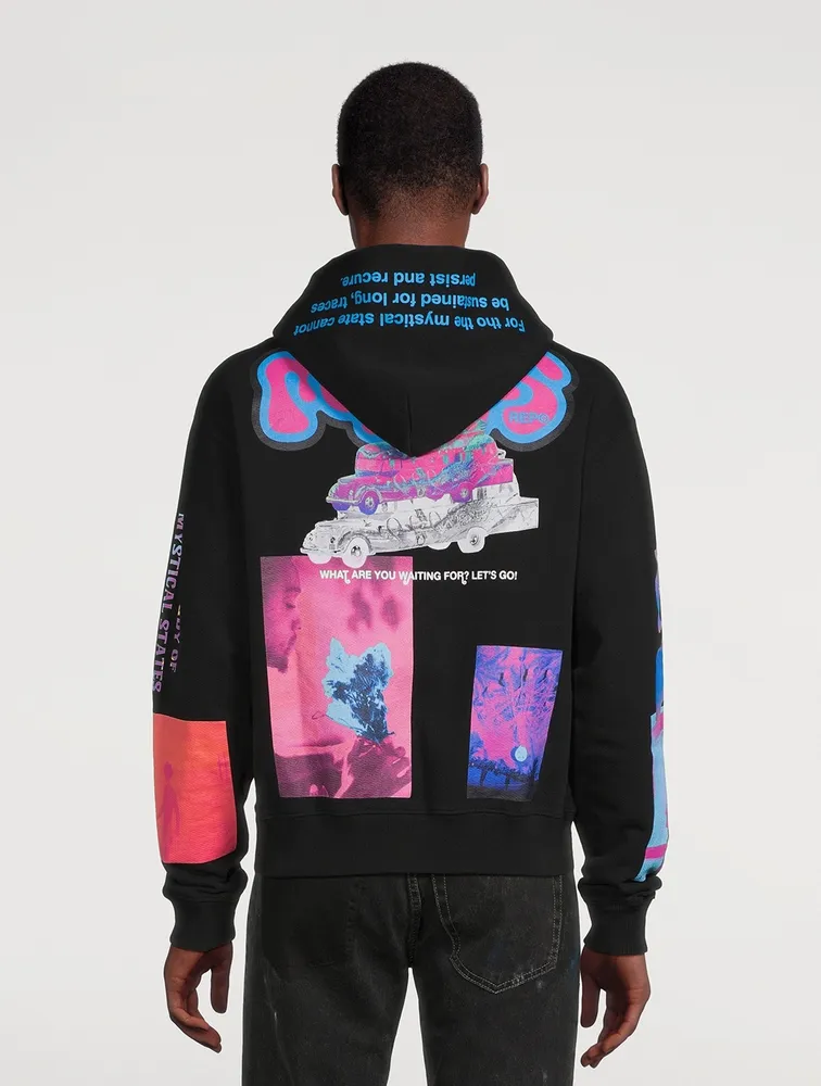 MSFTS Trippy Summer Cotton Graphic Hoodie