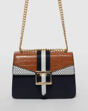 Multi Colour Buckle Crossbody Bag