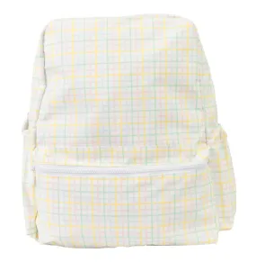 Multi Windowpane Large Backpack