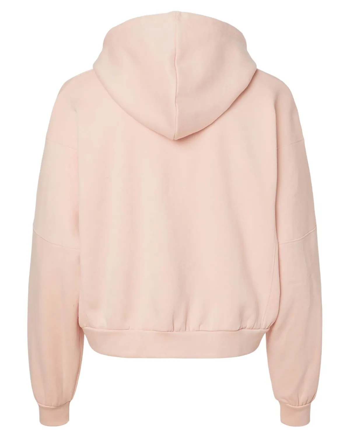 MV Sport W21751 Women's Sueded Fleece Crop Hooded Sweatshirt