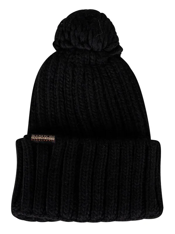 Napapijri Semiury 5 Pom Beanie - Black