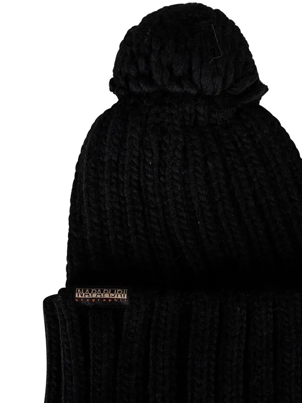 Napapijri Semiury 5 Pom Beanie - Black