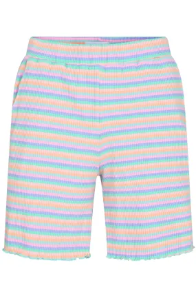 Natalia Shorts | Multi Stripe Green | Shorts fra Liberté