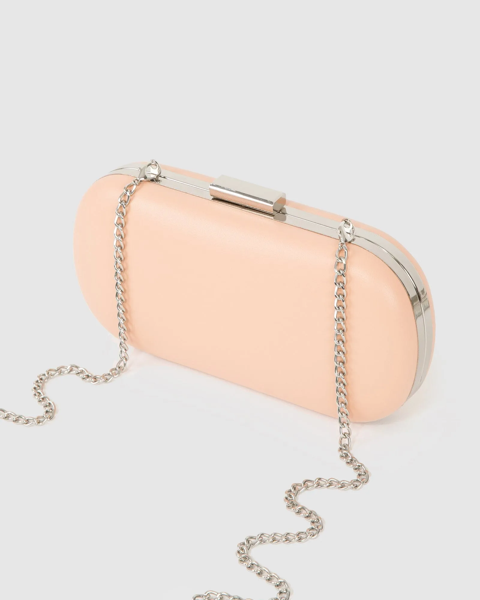 Natural Monika Hardcase Clutch Bag