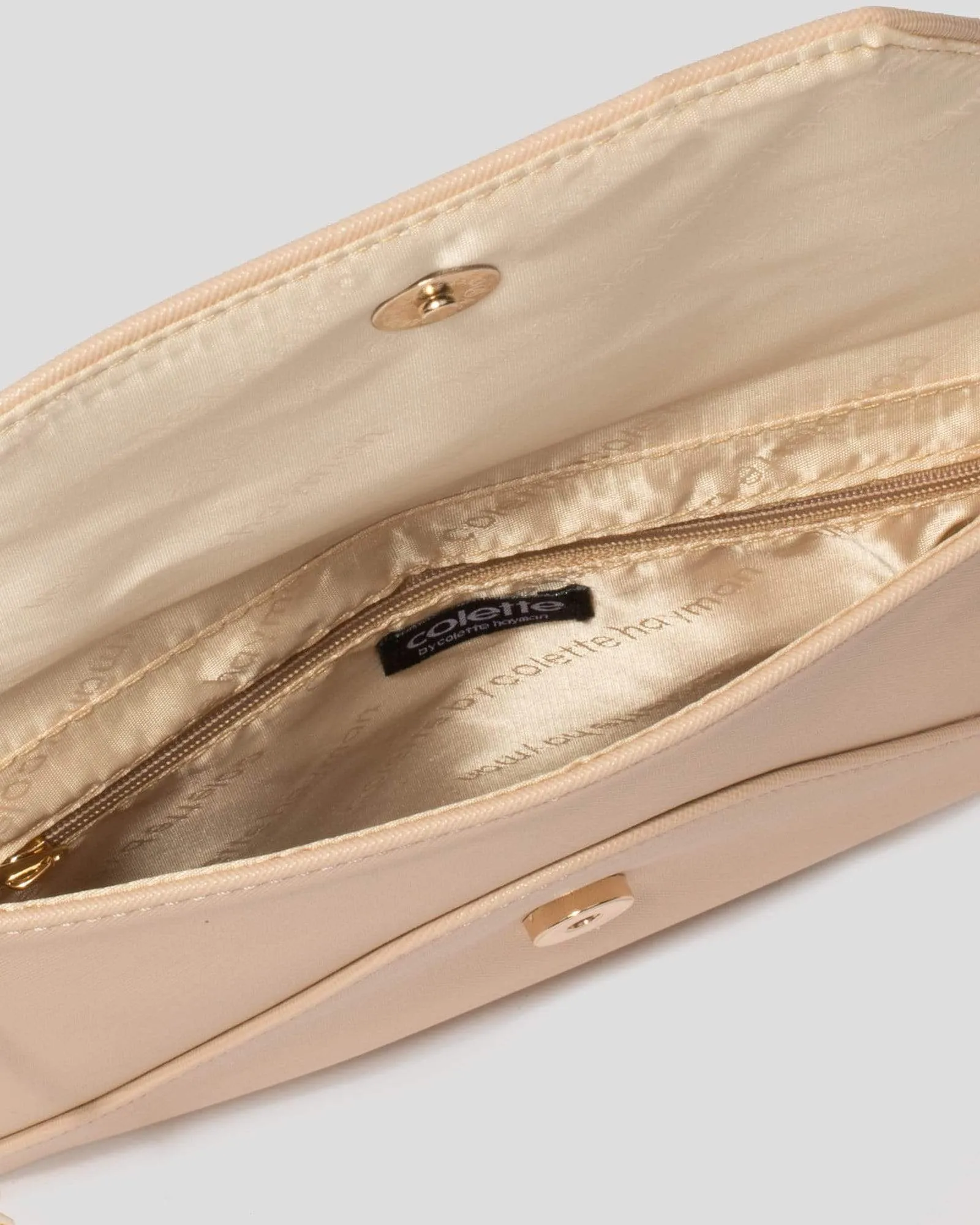 Natural Samantha Square Clutch Bag