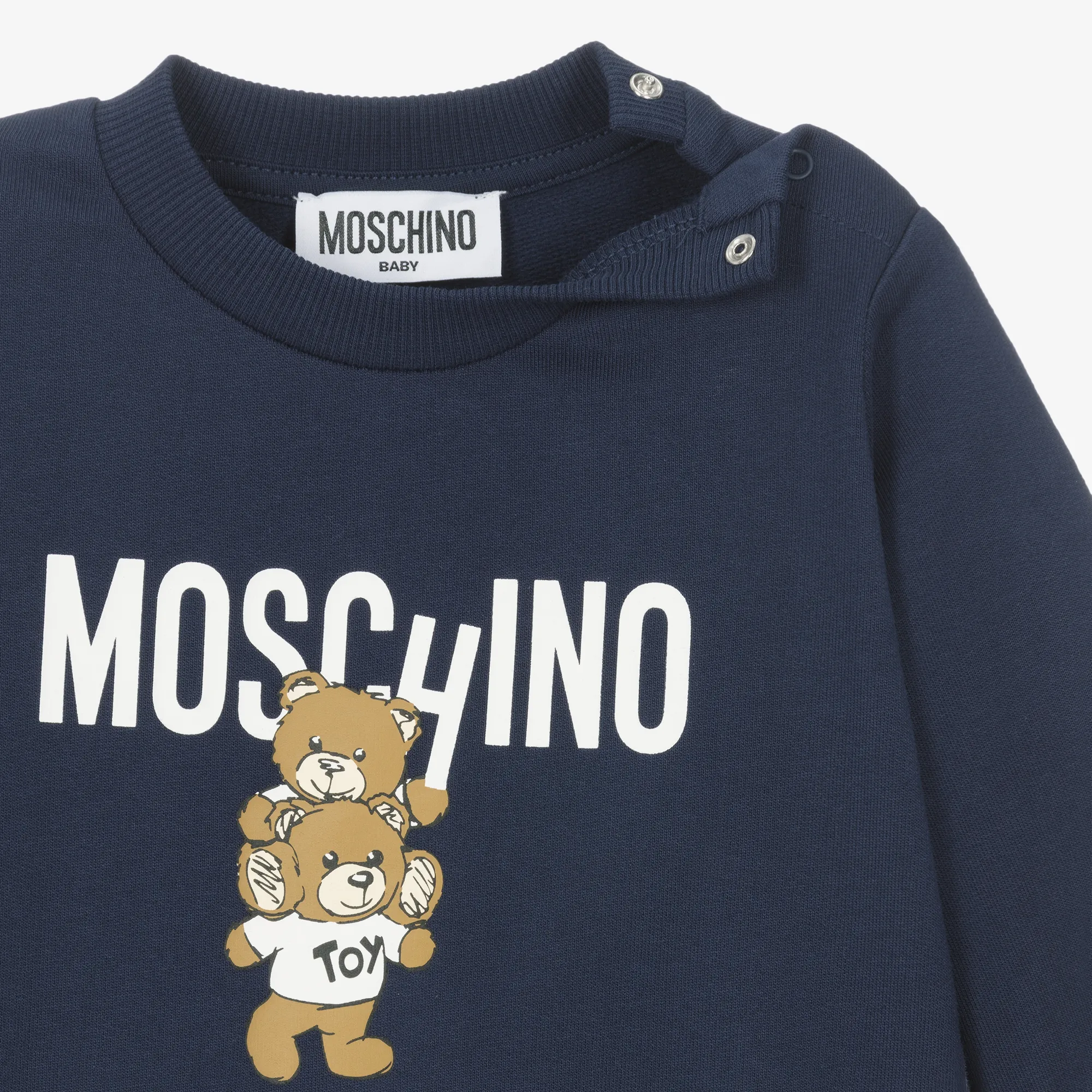 Navy Blue Cotton Teddy Bear Tracksuit
