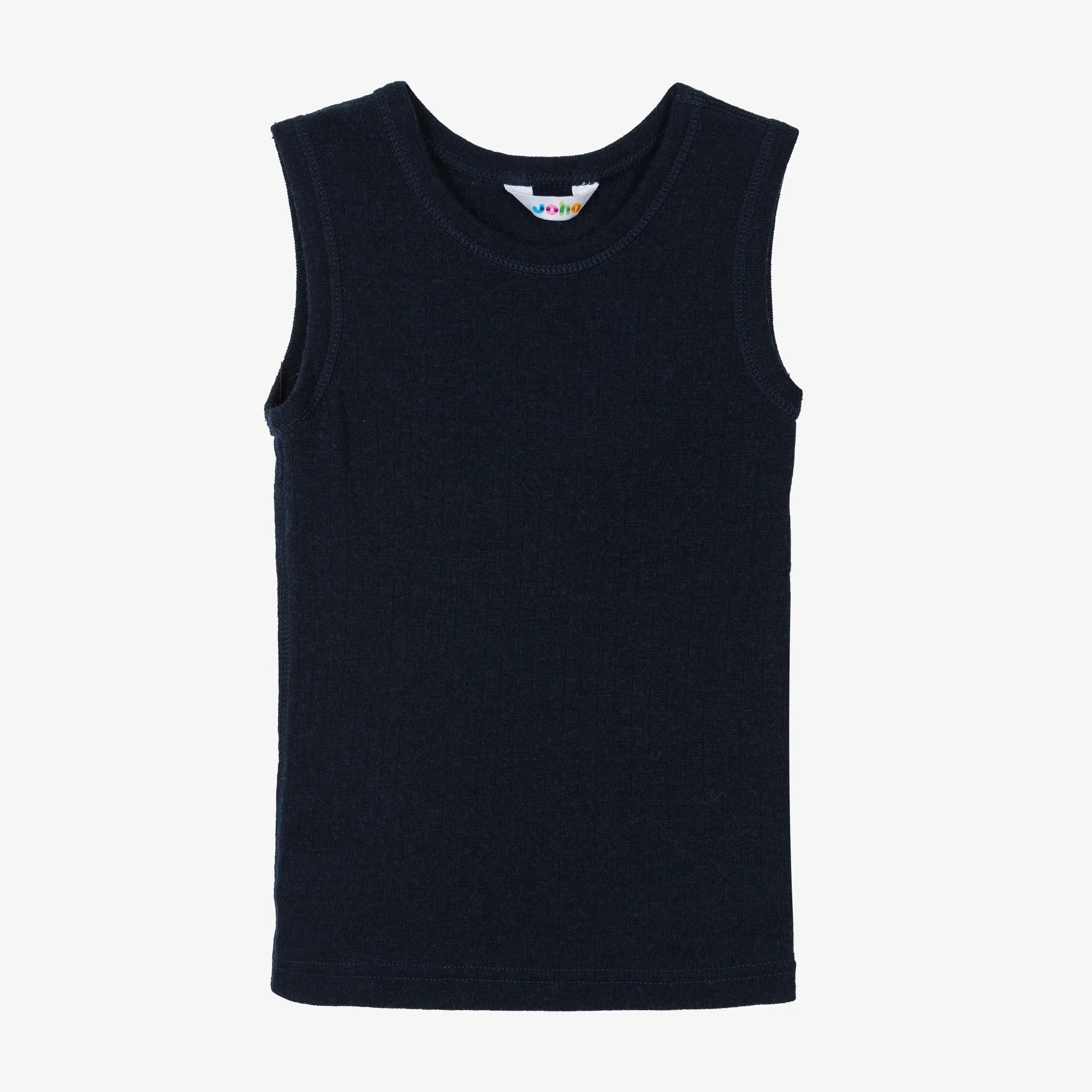 Navy Blue Merino Wool Vest