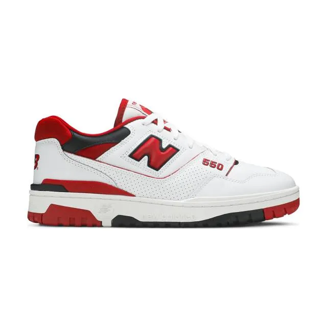 New Balance 550 (White Red/ White/ Team Red) Men US 8-13...