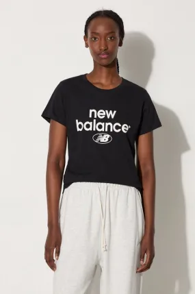 New Balance cotton t-shirt black color