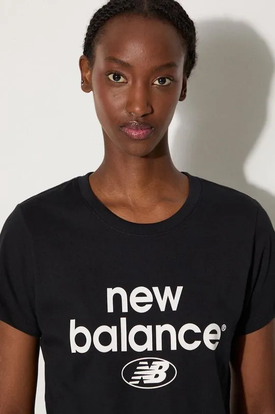 New Balance cotton t-shirt black color