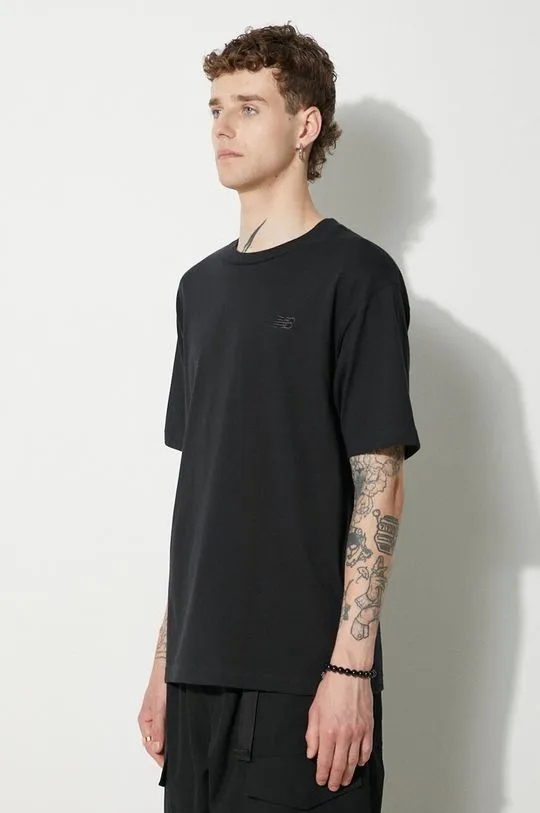 New Balance cotton t-shirt men’s black color